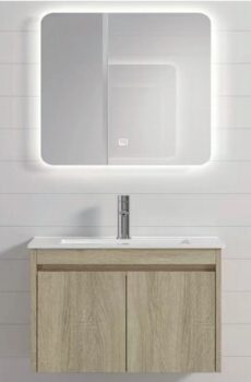 ΣΕΤ ΕΠΙΠΛΟΥ ΜΠΑΝΙΟΥ BS-009-60 ΜΕ ΚΑΘΡΕΠΤΟΝΤΟΥΛΑΠΟ LED MARTIN